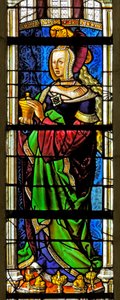 Window depicting Saint Mary Magdalene by French School